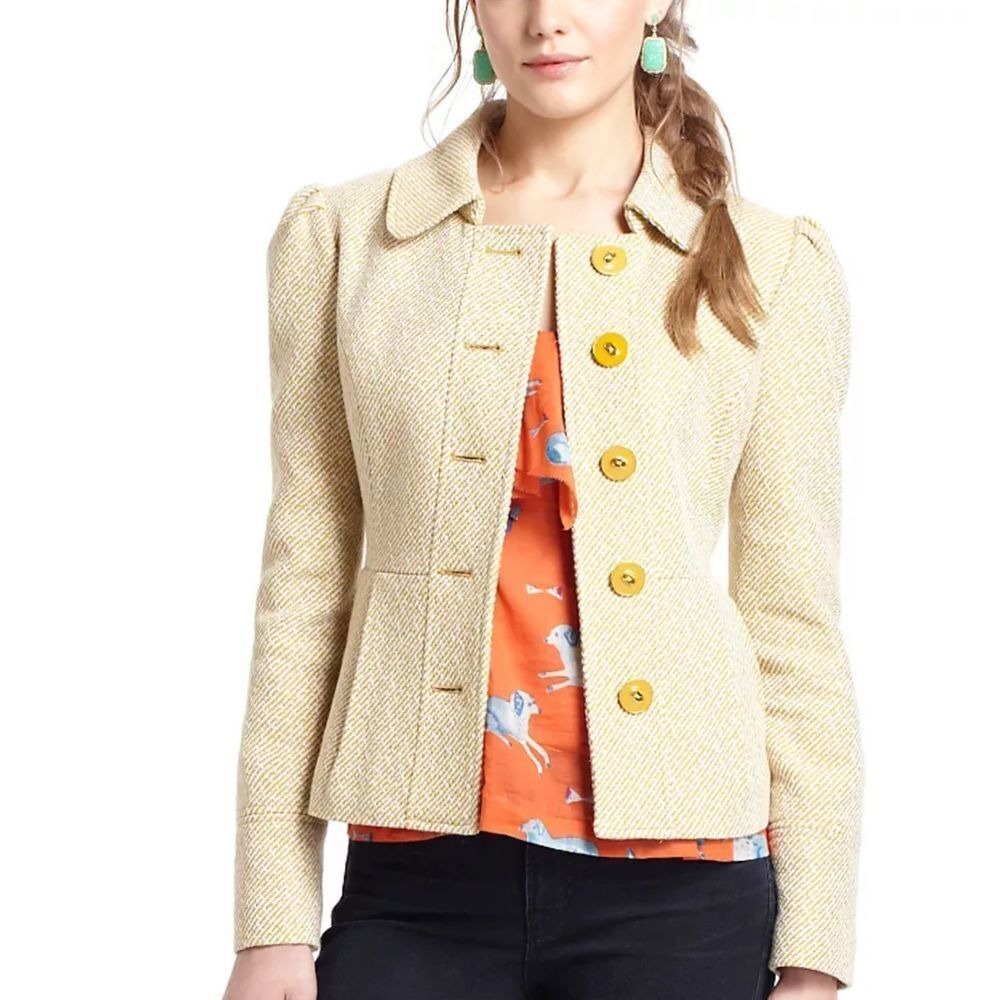 Anthropologie Tabitha Jacket Fall/Winter Casual or Office Wear Size 10 Medium‎